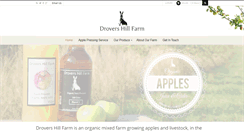 Desktop Screenshot of drovershillfarm.co.uk